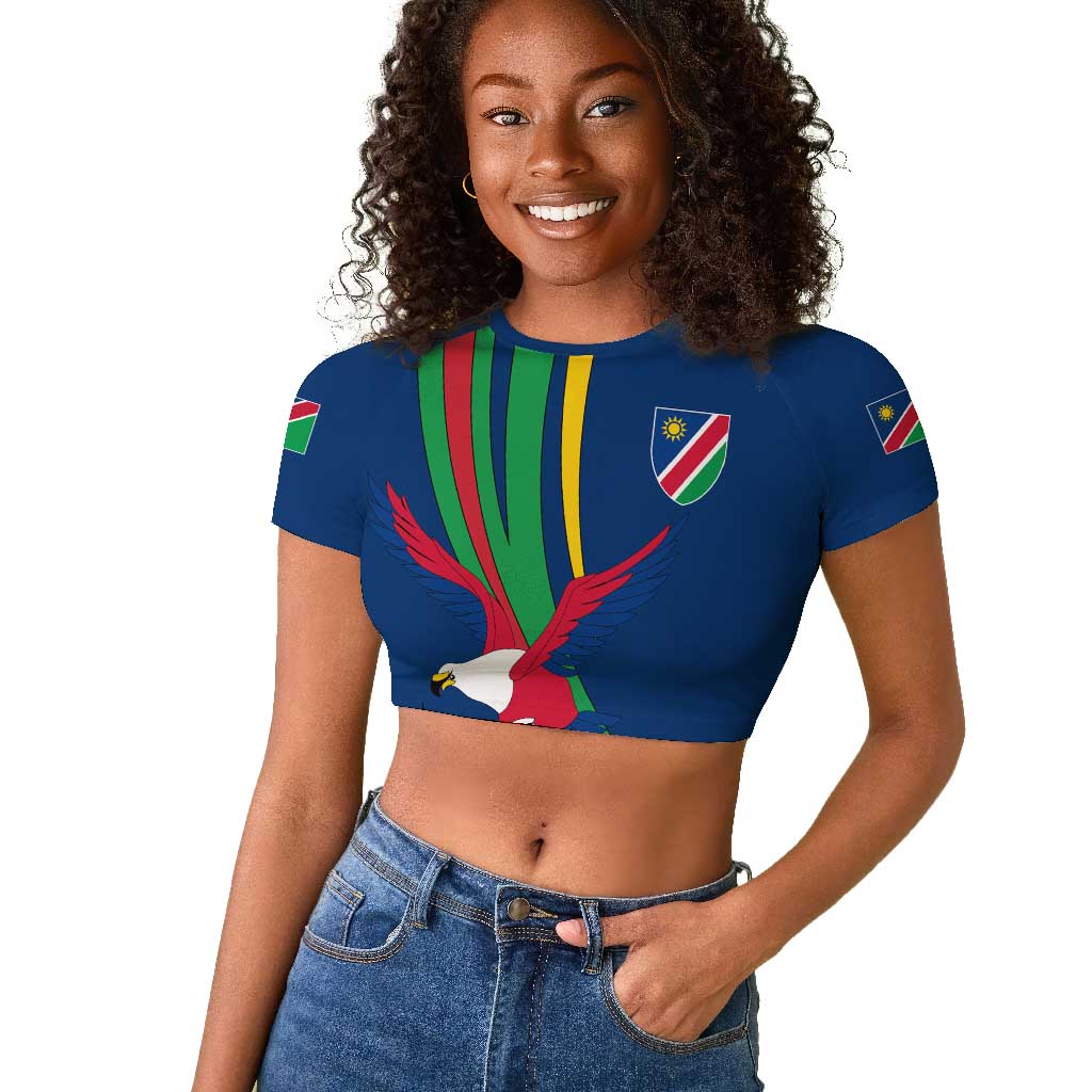 African Fish Eagle Namibia Raglan Cropped T shirt Gemsbok Supporters Style