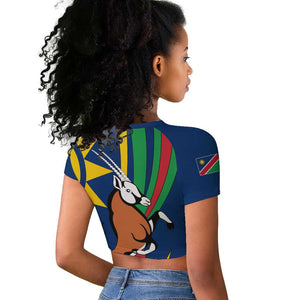 African Fish Eagle Namibia Raglan Cropped T shirt Gemsbok Supporters Style