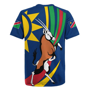 African Fish Eagle Namibia Rugby Jersey Gemsbok Supporters Style