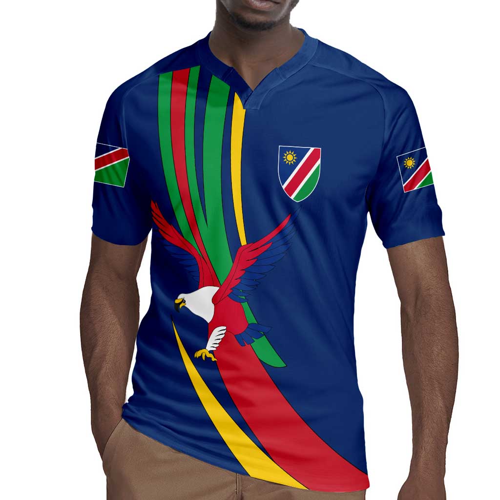 African Fish Eagle Namibia Rugby Jersey Gemsbok Supporters Style