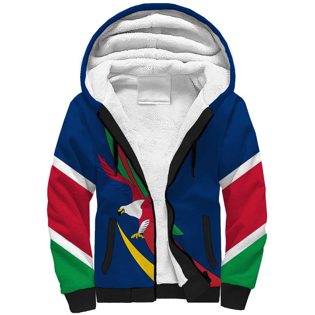 African Fish Eagle Namibia Sherpa Hoodie Gemsbok Supporters Style