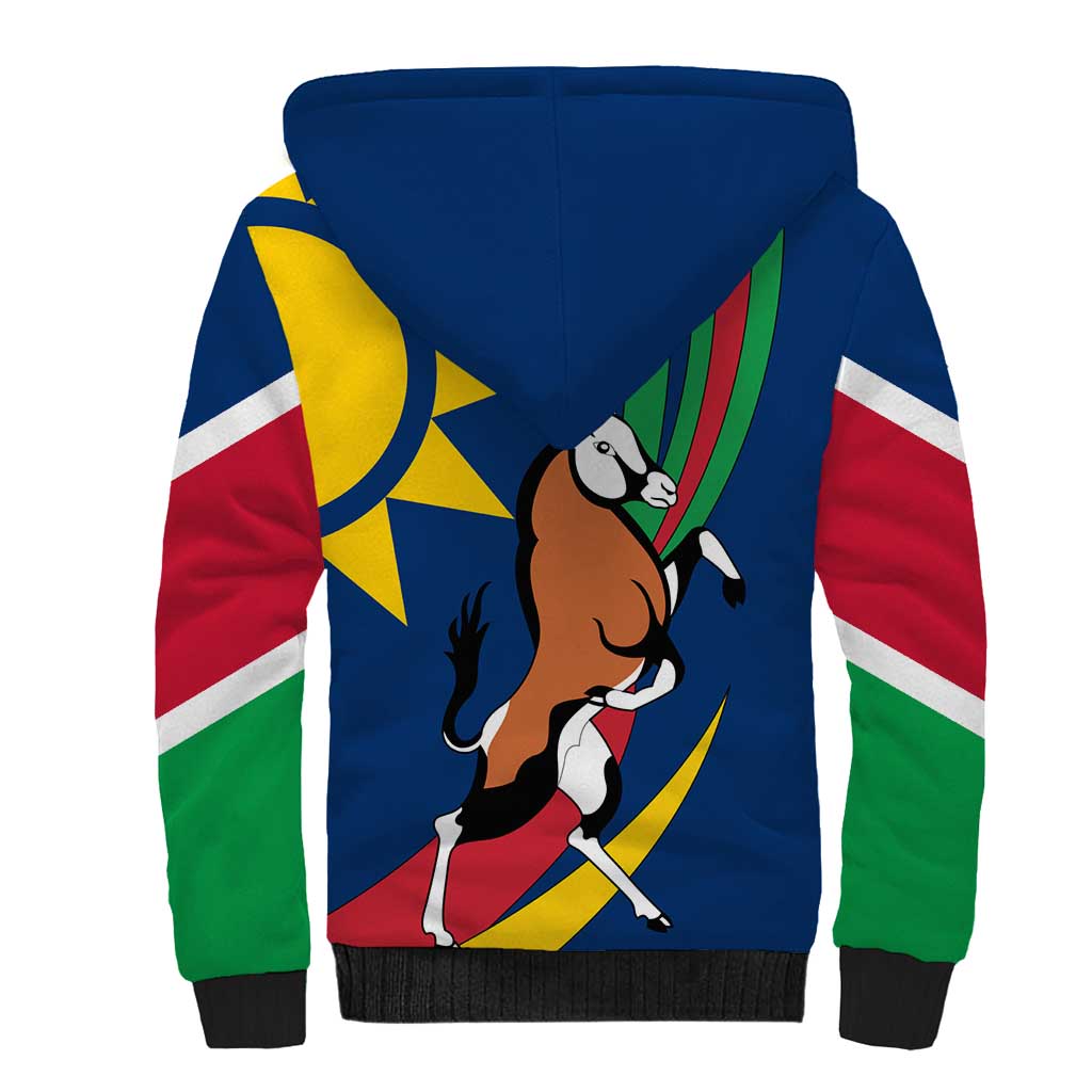 African Fish Eagle Namibia Sherpa Hoodie Gemsbok Supporters Style