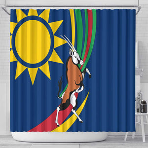 African Fish Eagle Namibia Shower Curtain Gemsbok Supporters Style