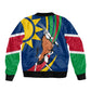 African Fish Eagle Namibia Sleeve Zip Bomber Jacket Gemsbok Supporters Style