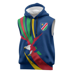 African Fish Eagle Namibia Sleeveless Hoodie Gemsbok Supporters Style - African Pride