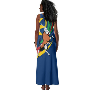 African Fish Eagle Namibia Tank Maxi Dress Gemsbok Supporters Style