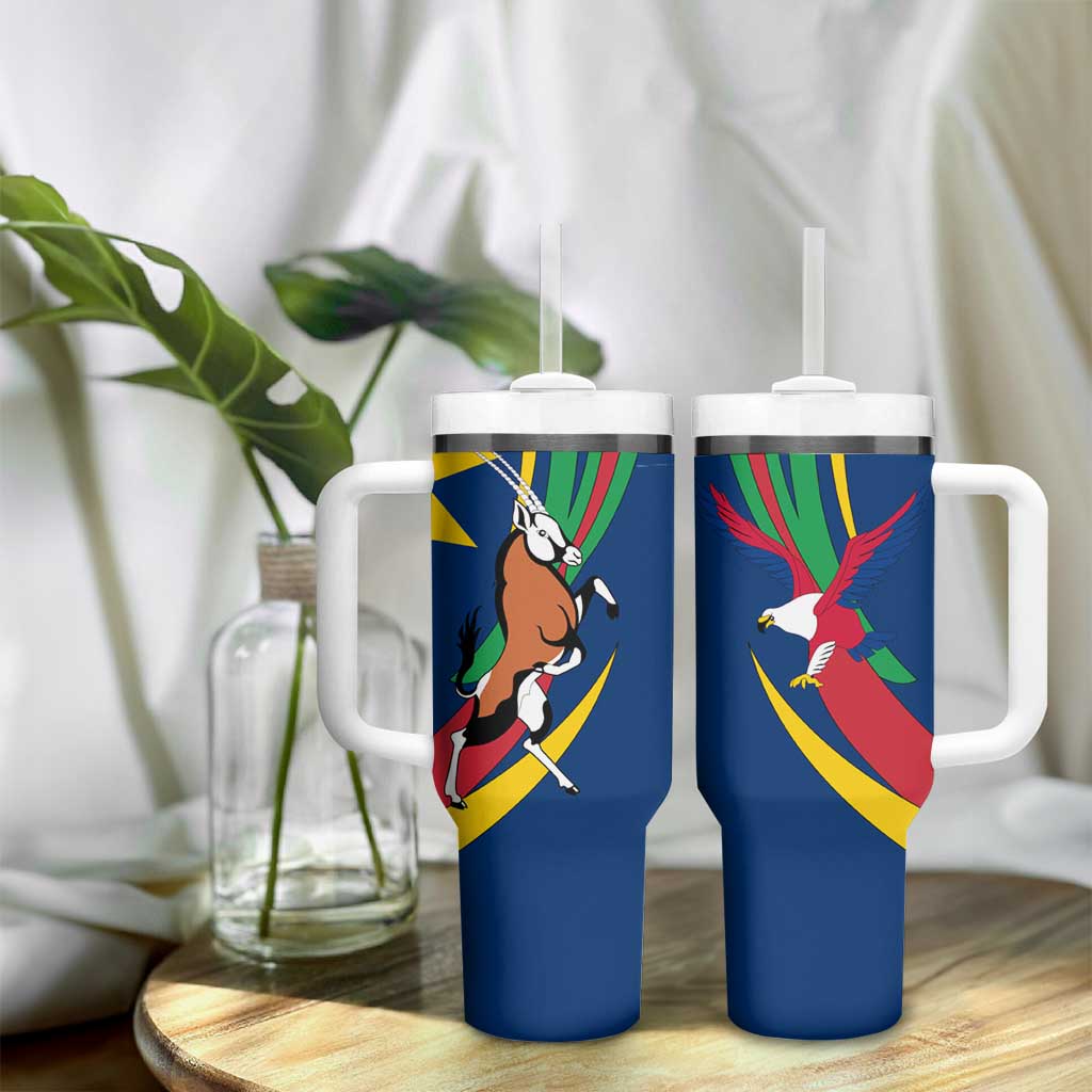 African Fish Eagle Namibia Tumbler With Handle Gemsbok Supporters Style