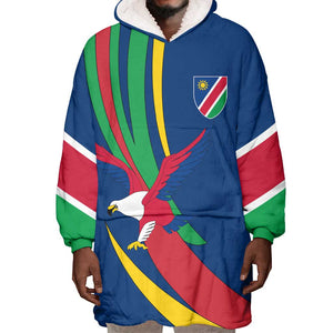 African Fish Eagle Namibia Wearable Blanket Hoodie Gemsbok Supporters Style