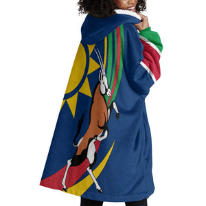 African Fish Eagle Namibia Wearable Blanket Hoodie Gemsbok Supporters Style