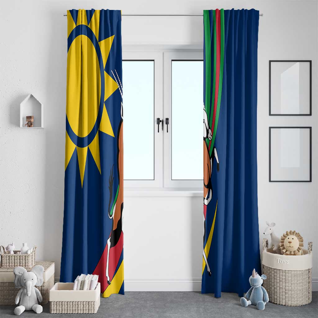 African Fish Eagle Namibia Window Curtain Gemsbok Supporters Style