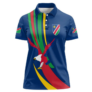 African Fish Eagle Namibia Women Polo Shirt Gemsbok Supporters Style