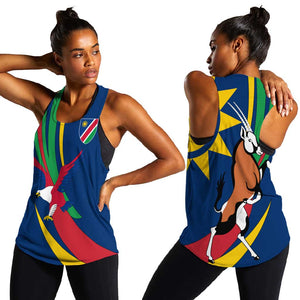 African Fish Eagle Namibia Women Racerback Tank Gemsbok Supporters Style