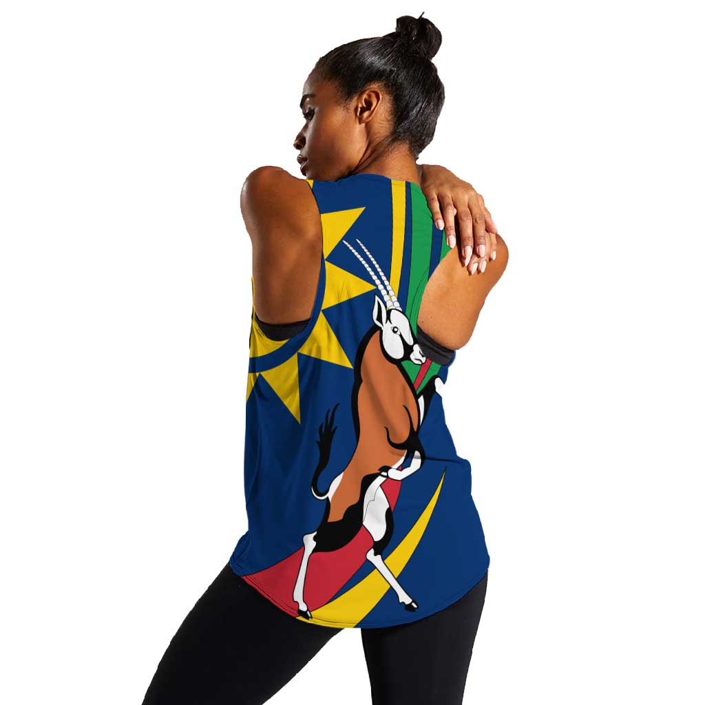 African Fish Eagle Namibia Women Racerback Tank Gemsbok Supporters Style