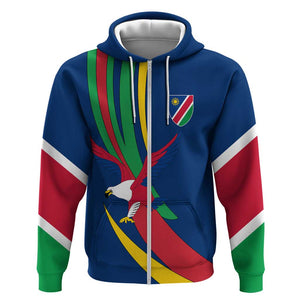 African Fish Eagle Namibia Zip Hoodie Gemsbok Supporters Style