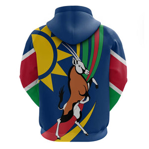 African Fish Eagle Namibia Zip Hoodie Gemsbok Supporters Style
