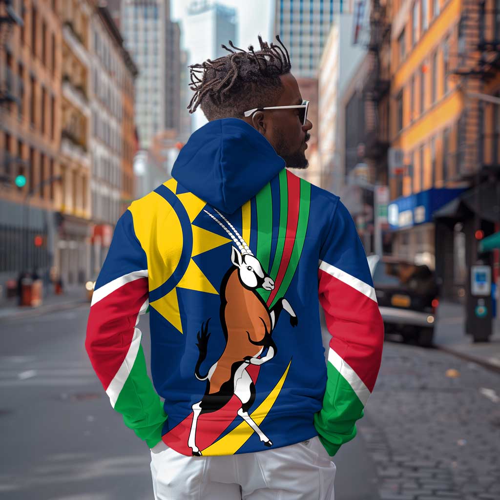 African Fish Eagle Namibia Zip Hoodie Gemsbok Supporters Style