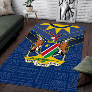 Namibia Yellow Sun Area Rug Sporty Style with Traditional Patterns