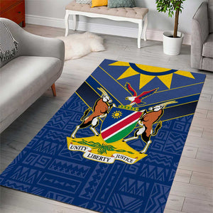 Namibia Yellow Sun Area Rug Sporty Style with Traditional Patterns
