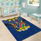 Namibia Yellow Sun Area Rug Sporty Style with Traditional Patterns