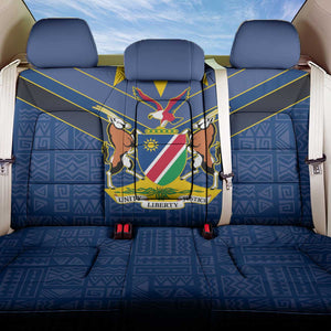 Namibia Yellow Sun Back Car Seat Cover Sporty Style with Traditional Patterns