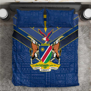 Namibia Yellow Sun Bedding Set Sporty Style with Traditional Patterns