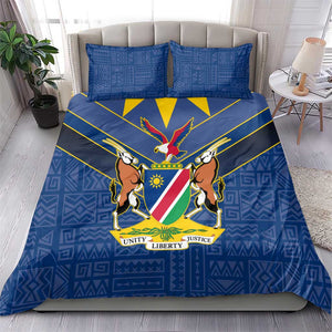 Namibia Yellow Sun Bedding Set Sporty Style with Traditional Patterns