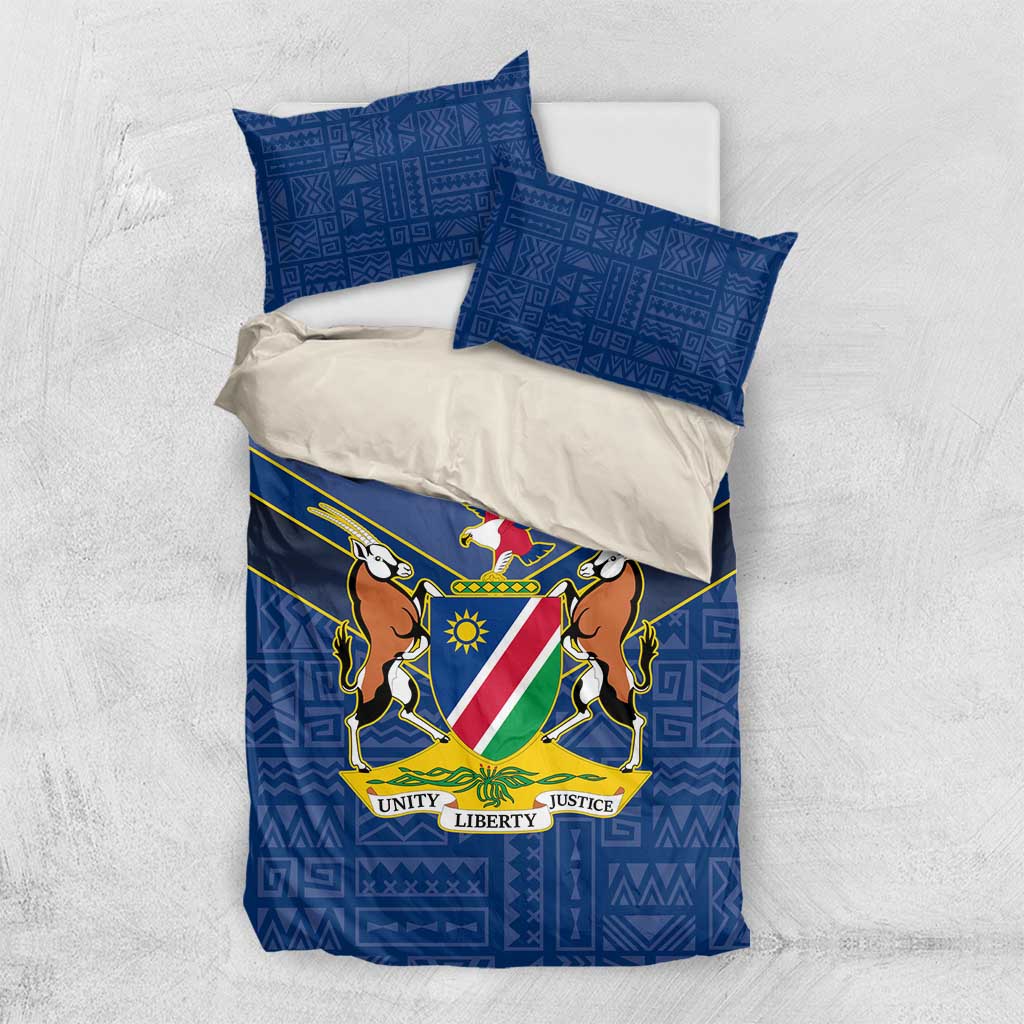 Namibia Yellow Sun Bedding Set Sporty Style with Traditional Patterns