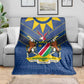 Namibia Yellow Sun Blanket Sporty Style with Traditional Patterns