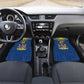 Namibia Yellow Sun Car Mats Sporty Style with Traditional Patterns