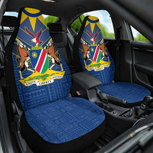Namibia Yellow Sun Car Seat Cover Sporty Style with Traditional Patterns