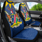 Namibia Yellow Sun Car Seat Cover Sporty Style with Traditional Patterns