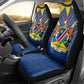 Namibia Yellow Sun Car Seat Cover Sporty Style with Traditional Patterns
