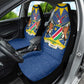 Namibia Yellow Sun Car Seat Cover Sporty Style with Traditional Patterns