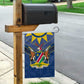 Namibia Yellow Sun Garden Flag Sporty Style with Traditional Patterns