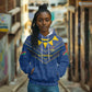 Namibia Yellow Sun Hoodie Sporty Style with Traditional Patterns