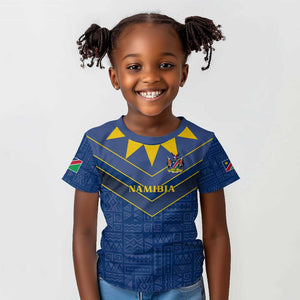 Namibia Yellow Sun Kid T shirt Sporty Style with Traditional Patterns