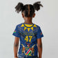 Namibia Yellow Sun Kid T shirt Sporty Style with Traditional Patterns