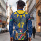 Namibia Yellow Sun Long Sleeve Button Shirt Sporty Style with Traditional Patterns
