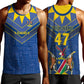 Namibia Yellow Sun Men Tank Top Sporty Style with Traditional Patterns