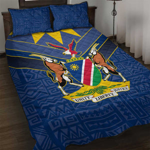 Namibia Yellow Sun Quilt Bed Set Sporty Style with Traditional Patterns