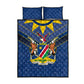 Namibia Yellow Sun Quilt Bed Set Sporty Style with Traditional Patterns