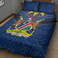 Namibia Yellow Sun Quilt Bed Set Sporty Style with Traditional Patterns