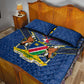 Namibia Yellow Sun Quilt Bed Set Sporty Style with Traditional Patterns