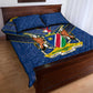 Namibia Yellow Sun Quilt Bed Set Sporty Style with Traditional Patterns