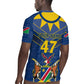 Namibia Yellow Sun Rugby Jersey Sporty Style with Traditional Patterns