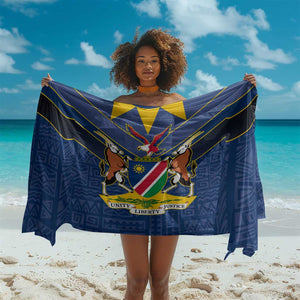 Namibia Yellow Sun Sarong Sporty Style with Traditional Patterns