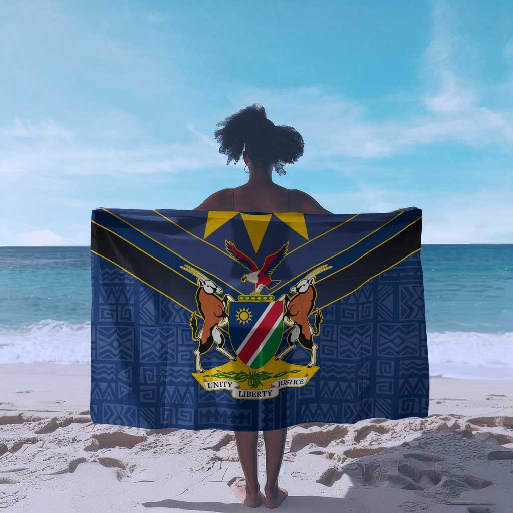 Namibia Yellow Sun Sarong Sporty Style with Traditional Patterns
