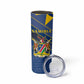 Namibia Yellow Sun Skinny Tumbler Sporty Style with Traditional Patterns