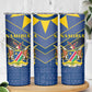 Namibia Yellow Sun Skinny Tumbler Sporty Style with Traditional Patterns