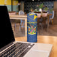 Namibia Yellow Sun Skinny Tumbler Sporty Style with Traditional Patterns